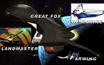Les véhicules de l'équipe Star Fox