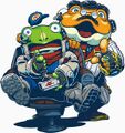 Slippy et Grippy Toad